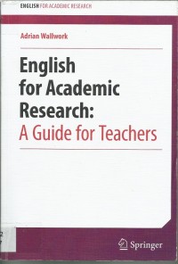 Image of English For Academic Research A Guide For Teachers